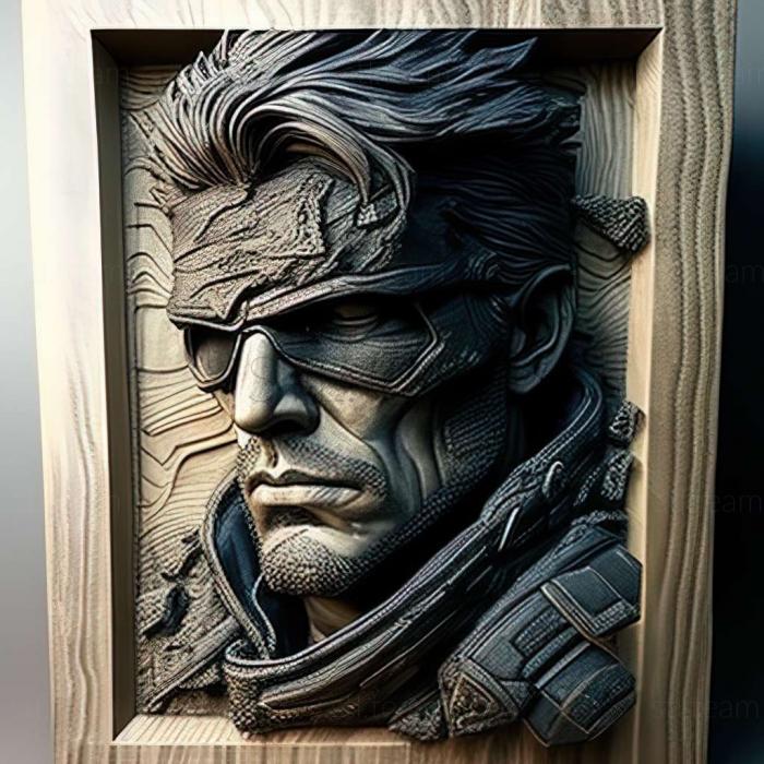3D модель Тверда змія з Metal Gear Solid (STL)